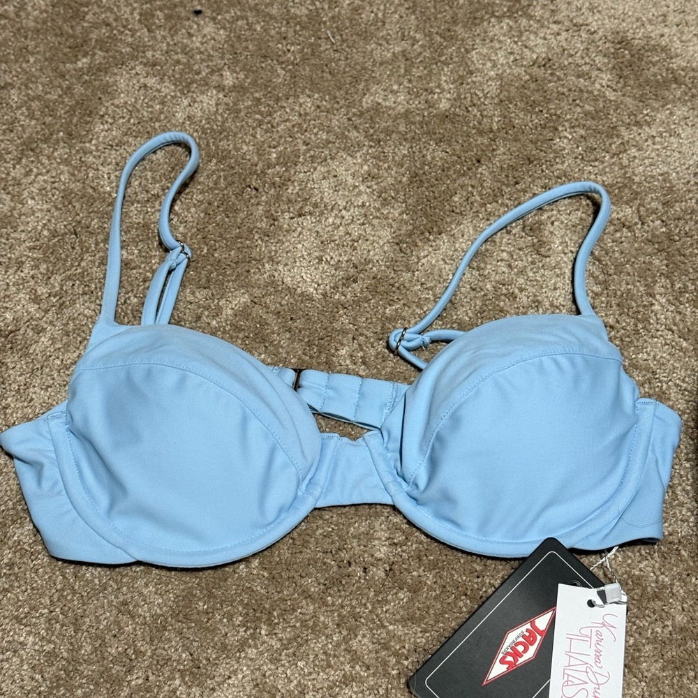 Jack surfboard swim top baby blue MEDIUM